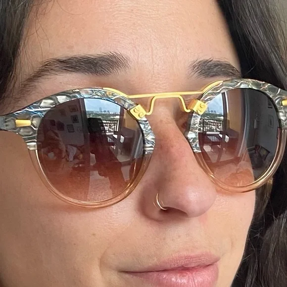 KREWE sunglasses ST. LOUIS CLASSICS COMO TO PETAL 24K - Picture 6 of 7